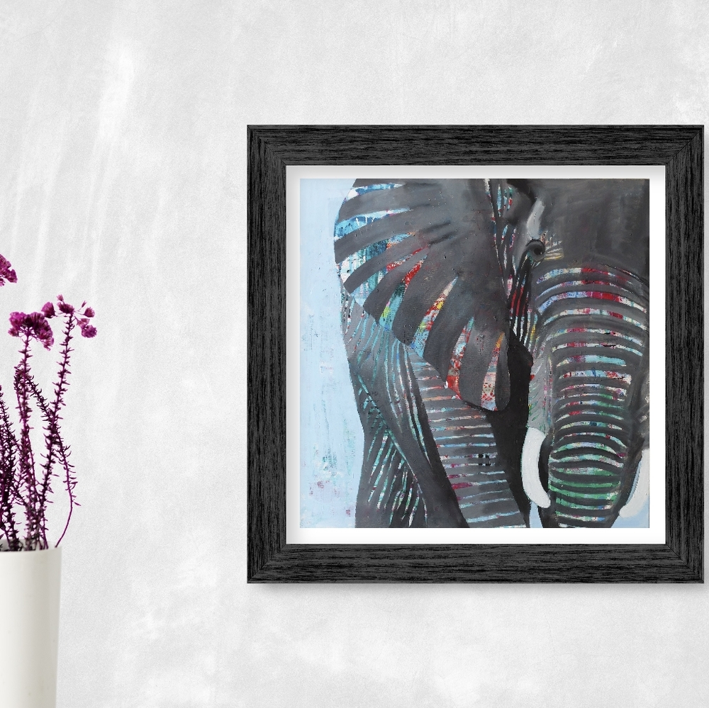 ELEPHANT PRINT, WALL ART PRINT, ANIMAL PRINT DECOR